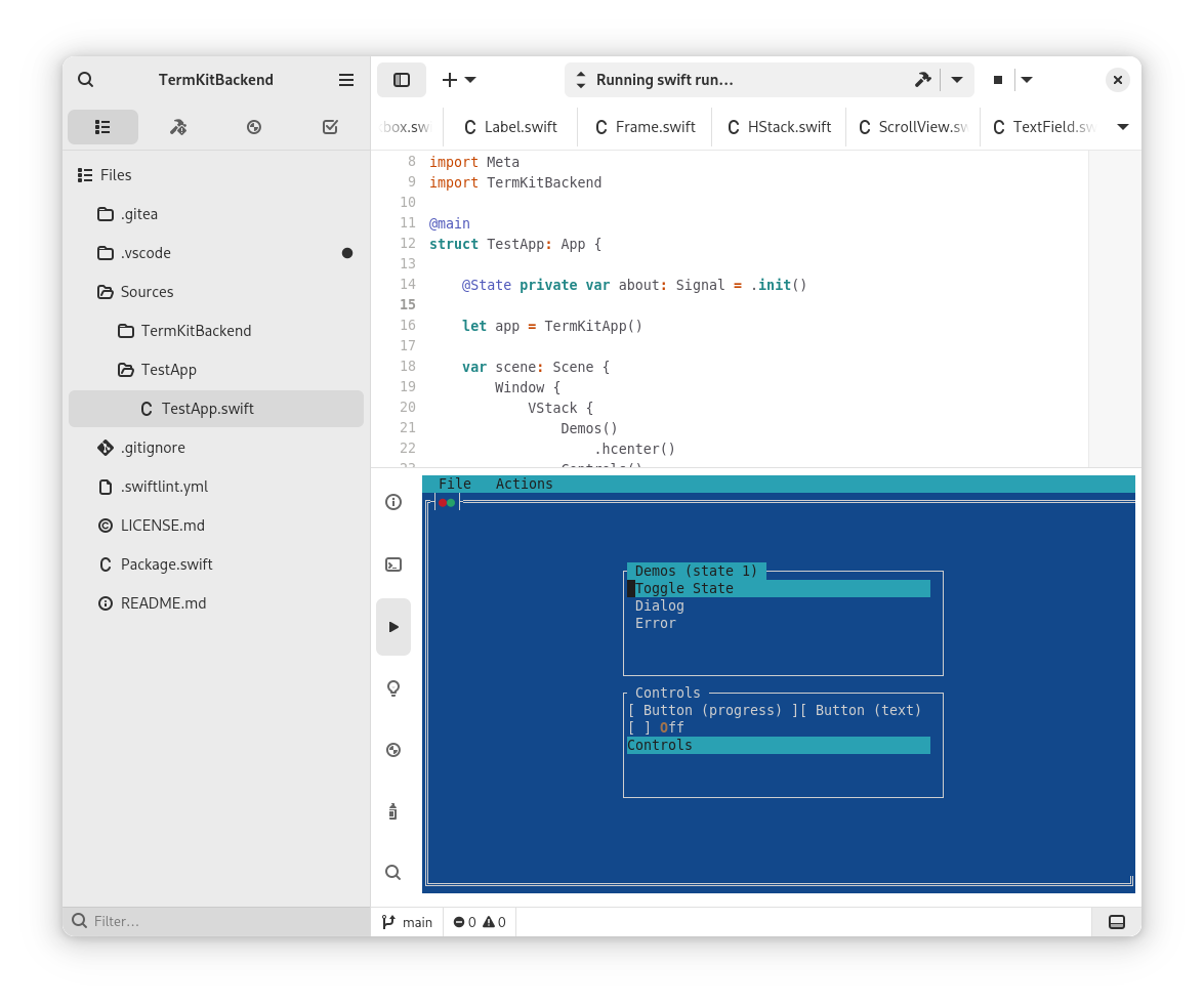 GNOME Builder and a demo app