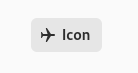 A button with a label and an icon on GNOME